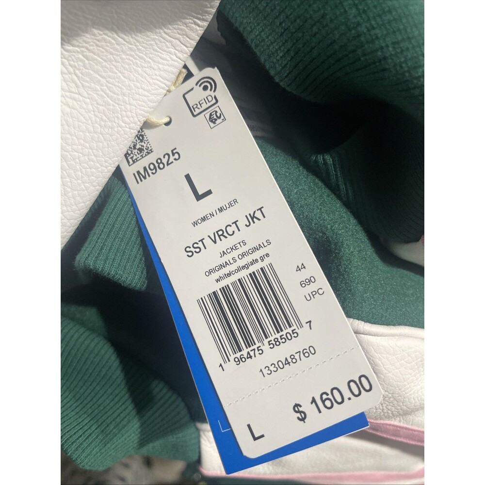 adidas Originals Women's L Adicolor Collegiate Jacket Collegiate Green IM9825 - Picture 3 of 3